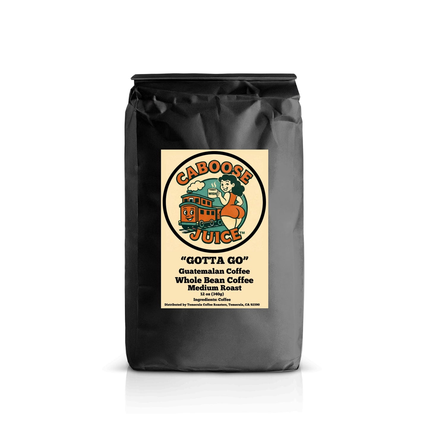 Caboose Juice™ "Gotta Go" 12oz. Guatemalan Whole Bean Medium Roast